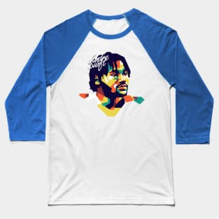 d'andre Swift on WPAP Style Baseball T-Shirt